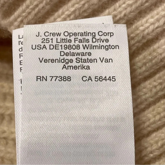 J. CREW NWOT‎ Cashmere Sleeveless Turtleneck Tunic in Ivory - Picture 9 of 11